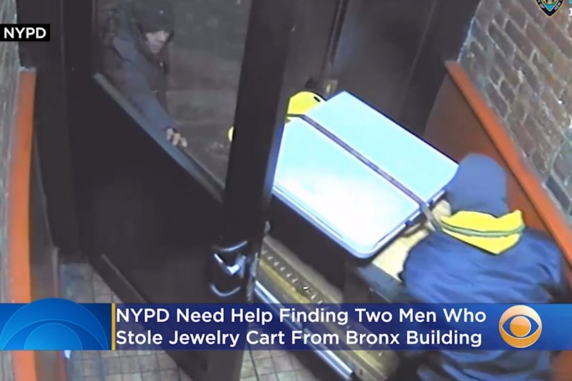 Caught On Video: Jewelry Cart Stolen From Bronx Building
