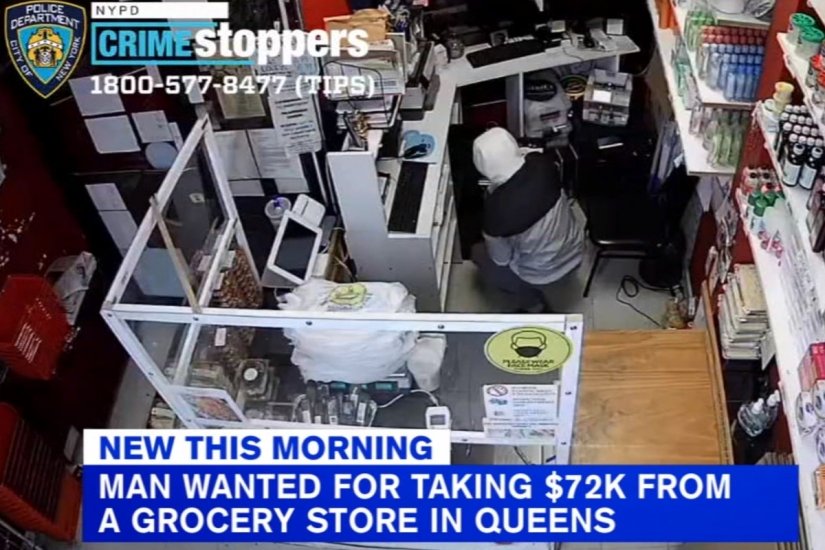 Thief steals $72,000 in cash from grocery store in Queens