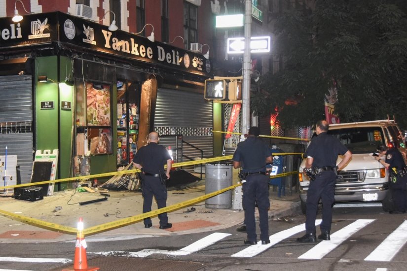 Shocking video shows moment thieves pull off brazen East Village ATM heist